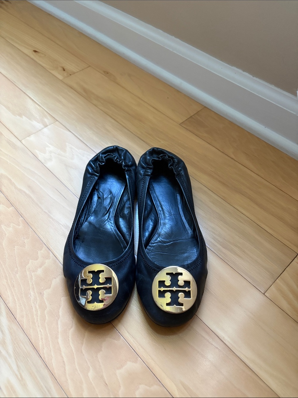 Tory Burch Leather Reva Ballet Flats